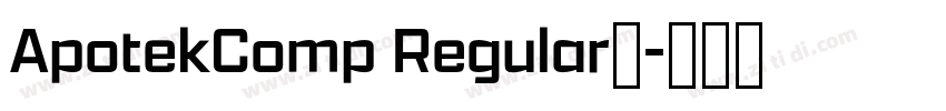 ApotekComp Regular◆字体转换